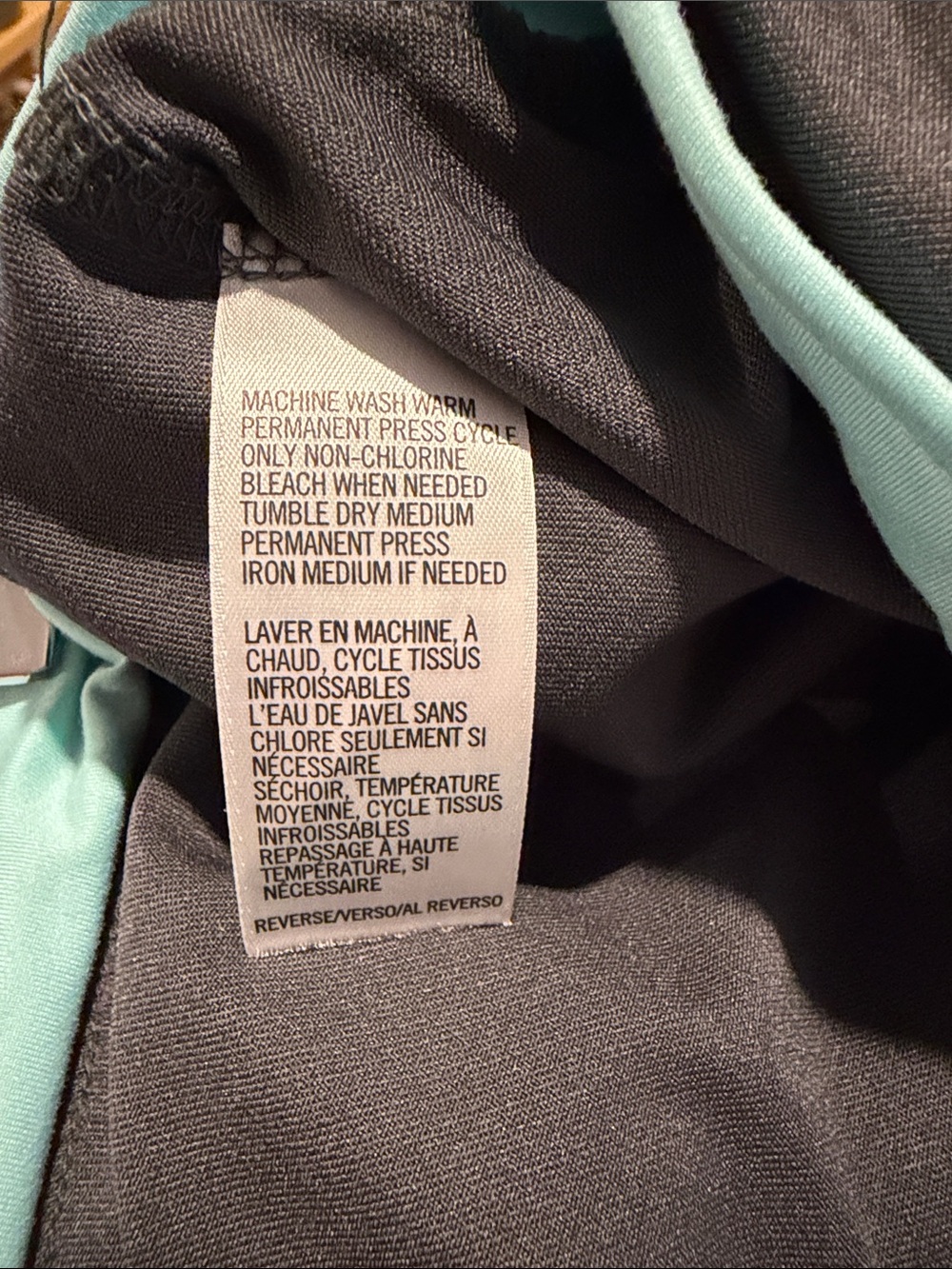 Izod skort - dark gray with mint trim XL - Picture 5 of 5
